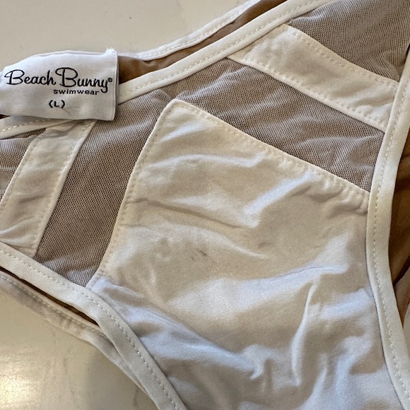 Beach Bunny White Bikini Bottom with Crystal Details - Picture 4 of 8